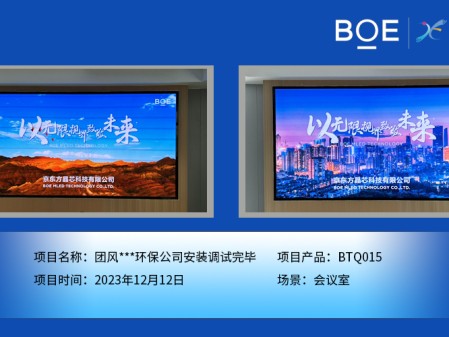 威海團風**環(huán)保公司會議室BTQ015安裝調試完畢