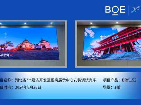 湖北湖北省***經(jīng)濟開發(fā)區(qū)招商展示中心安裝調(diào)試完畢